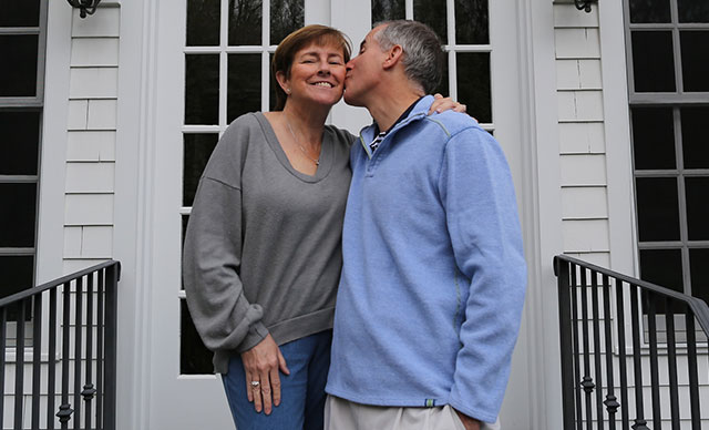 Tracey Golden with her husband, Russell Golden, CPA, whose seven-year tenure as FASB chairman ends this month.