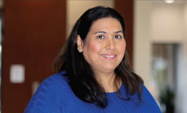 <i><b>Christina Roderick</b>, CPA, CGMA, says her predecessor’s support was key to her successful transition as head of REDW’s tax practice. (Photo by Jennifer Stewart/AP Images)</i>