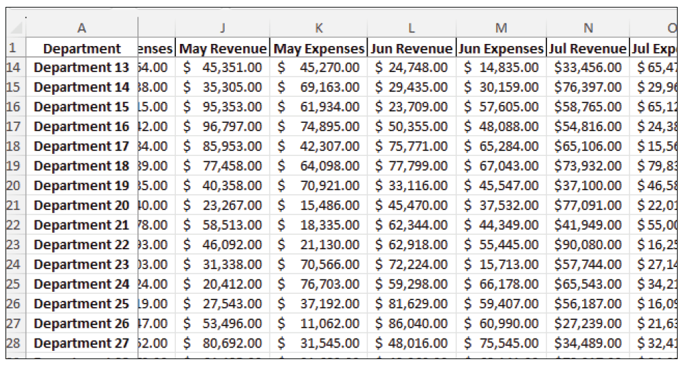 Using 3 Excel View tools to manage large spreadsheets